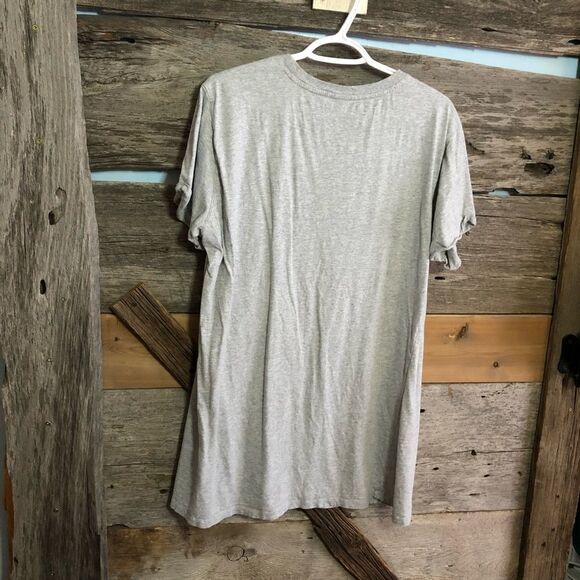 DKNY Size Large Grey Logo T-shirt - Picture 3 of 4